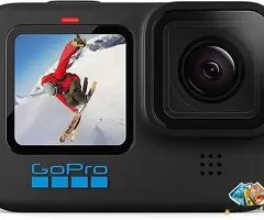 GoPro HERO10 Black - Waterproof Action Camera with Front LCD and Touch Rear Screens, 5.3K60 Ultra HD / 2