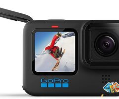 GoPro HERO10 Black - Waterproof Action Camera with Front LCD and Touch Rear Screens, 5.3K60 Ultra HD / 3