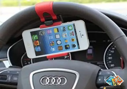 Multi Functional Mobile Car Steering Wheel Holder/Mount/Clip/Buckle Socket Hands Free Access to Your