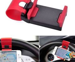 Multi Functional Mobile Car Steering Wheel Holder/Mount/Clip/Buckle Socket Hands Free Access to Your / 2