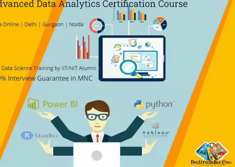 Data Analyst Classes in Delhi, 2025 Offer 100% Placement in MNC, NCR with Certification,