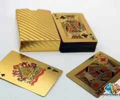 24 K Gold Plated Poker Playing 52 Cards  (Golden) / 2