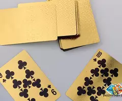 24 K Gold Plated Poker Playing 52 Cards  (Golden) / 3