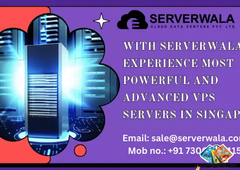 With Serverwala, Experience Most Powerful and Advanced VPS Servers in Singapore